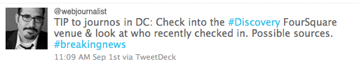 WebJournalist's tip to D.C. reporters